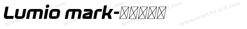 Lumio mark字体转换